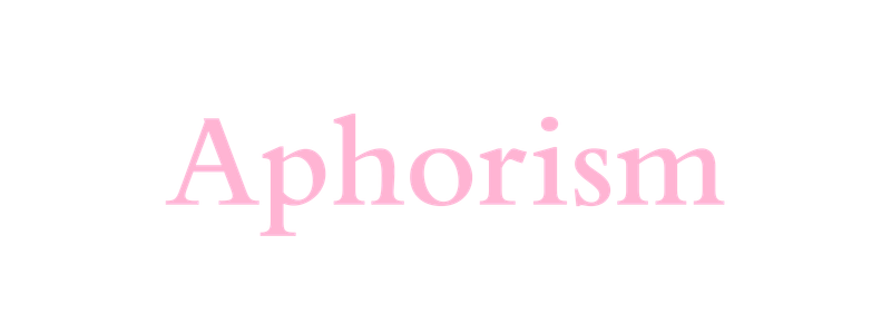 Aphorism
