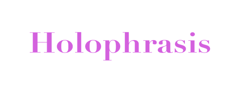 Holophrasis