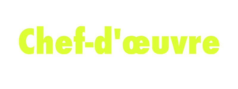 Chef-d'œuvre